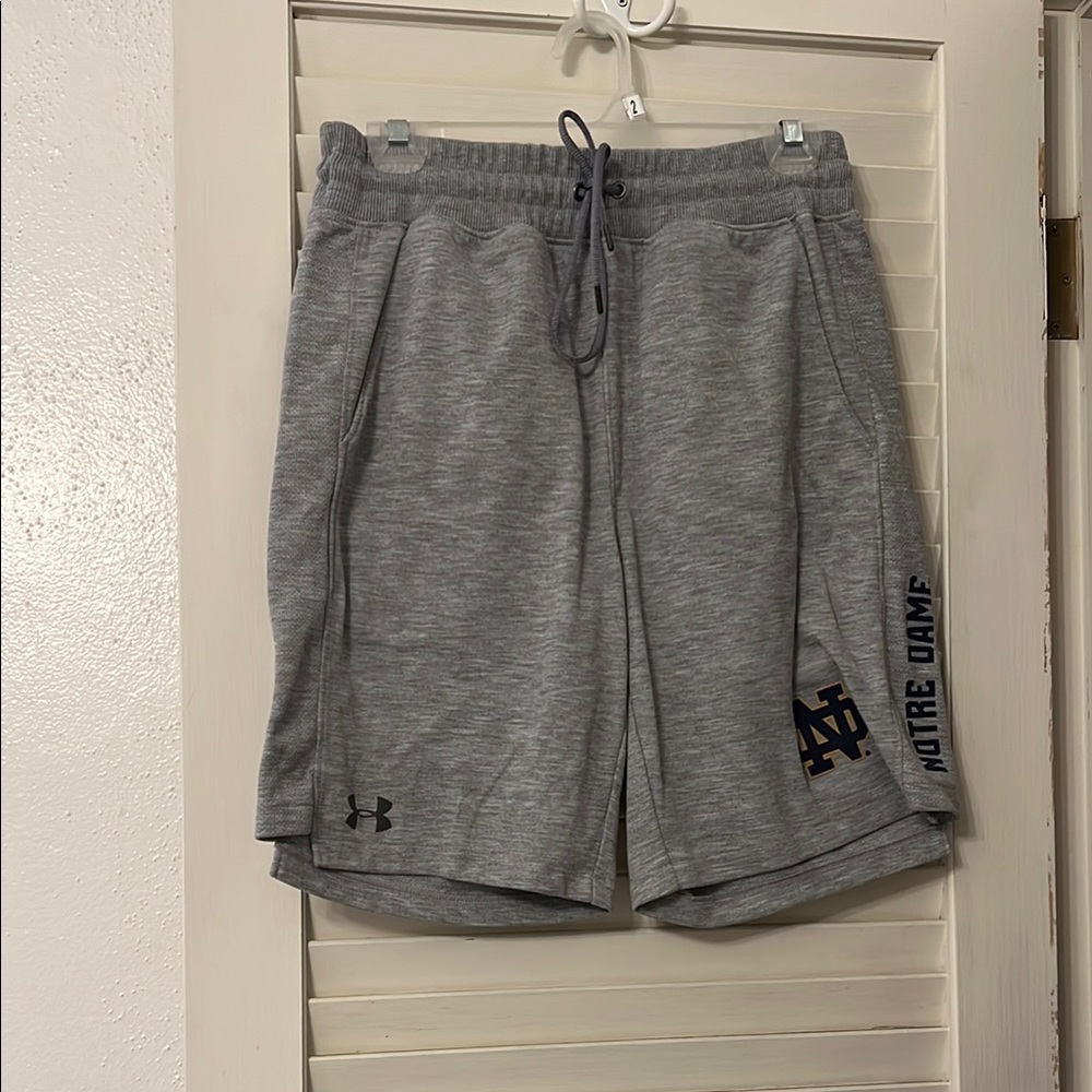 Notre Dame Under Armour Gray Men's Shorts